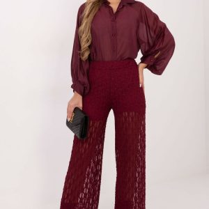 Pantalon femme rouge
