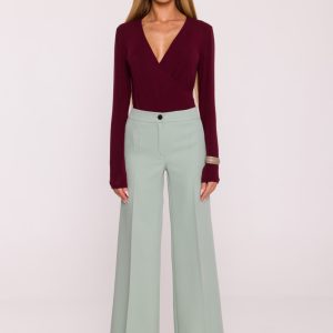 Pantalon femme vert