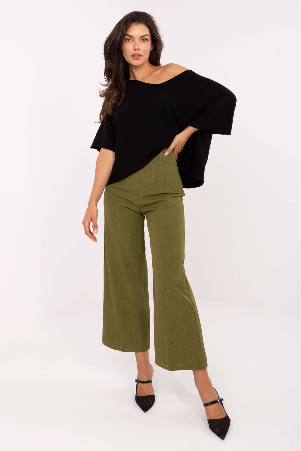 Pantalon femme vert