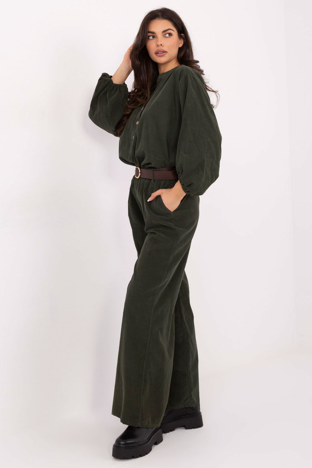 Pantalon femme vert – Image 2