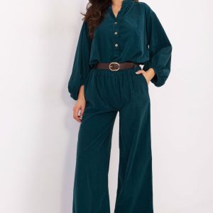 Pantalon femme vert
