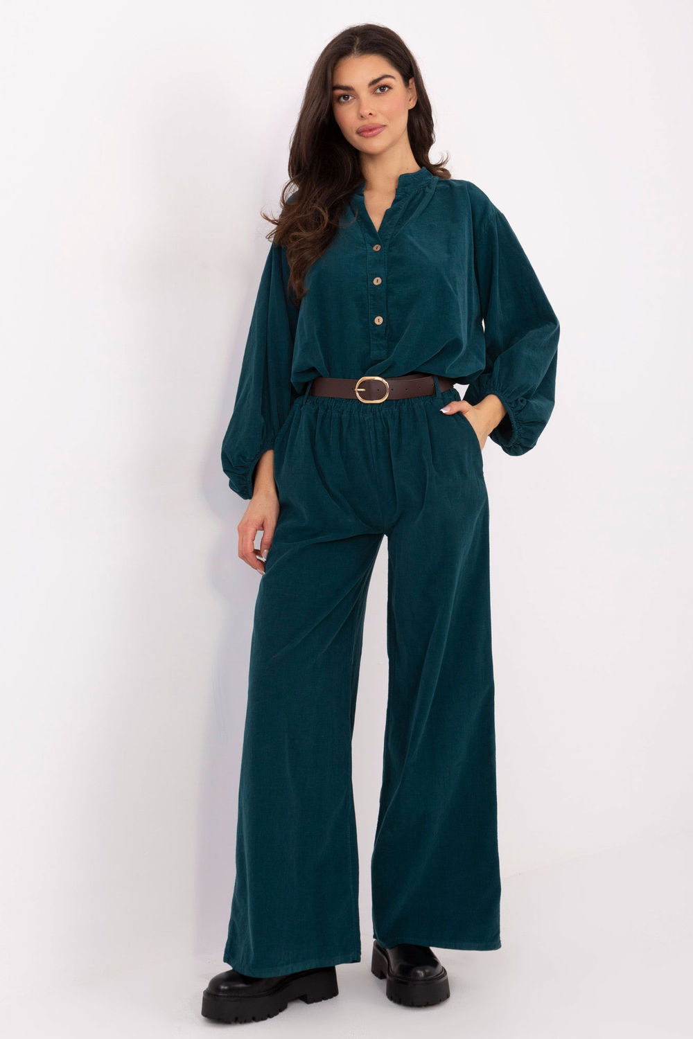 Pantalon femme vert
