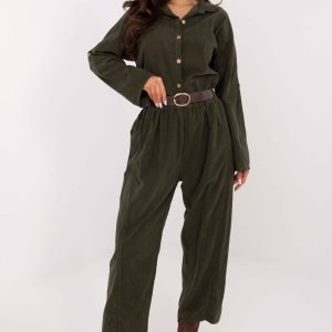 Pantalon femme vert