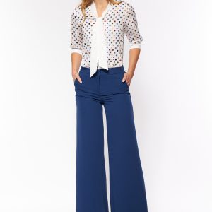 Pantalon long bleu