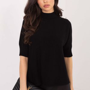 Pull à manches courtes noir