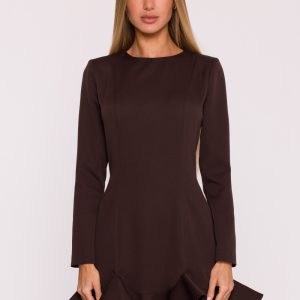 Robe de cocktail brune