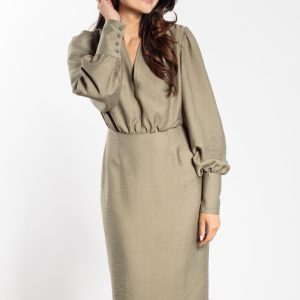 Robe de cocktail verte