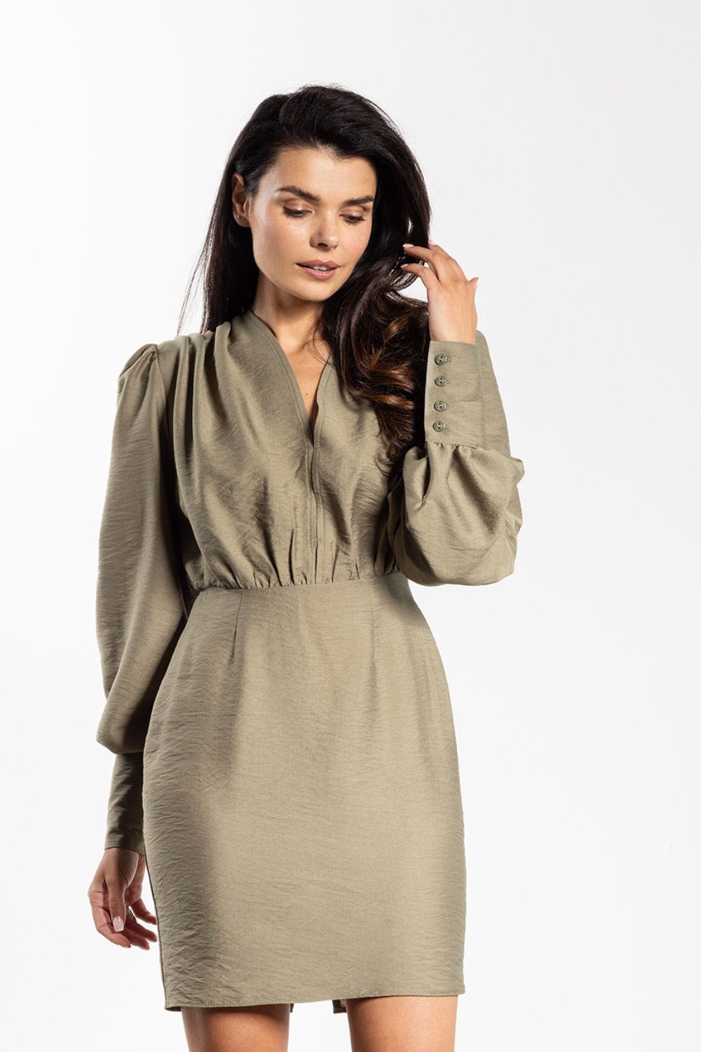 Robe de cocktail verte