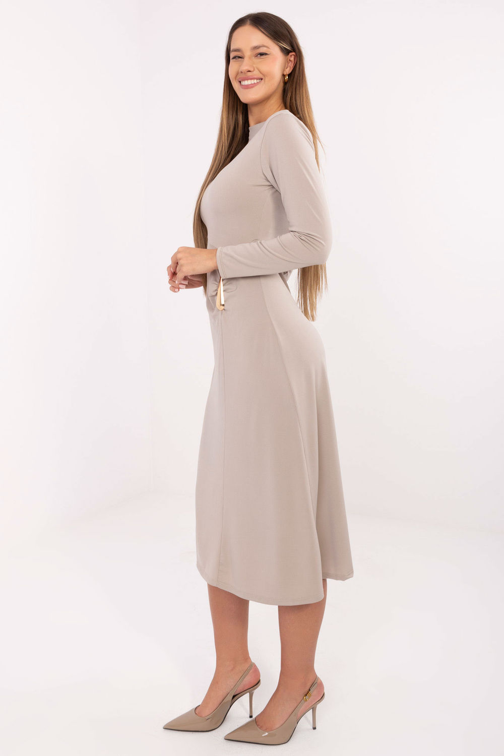 Robe de jour beige – Image 2