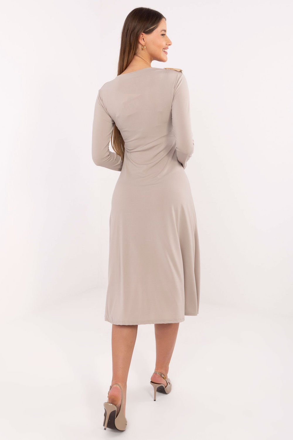 Robe de jour beige – Image 3