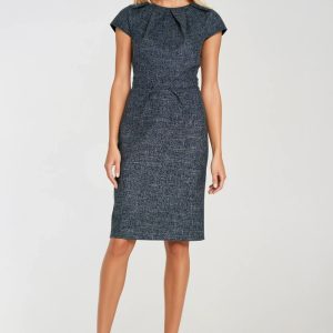 Robe de jour bleue marine