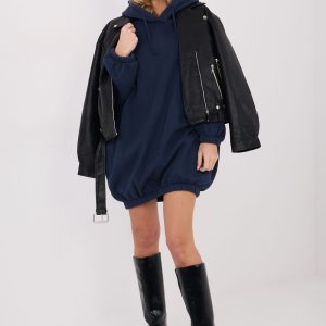 Robe de jour bleue marine