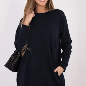 Robe de jour bleue marine