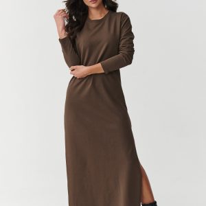 Robe de jour brune