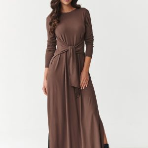 Robe de jour brune