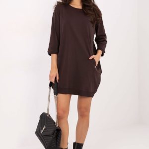 Robe de jour brune