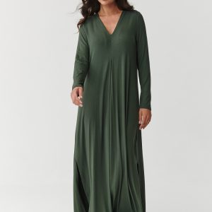 Robe de jour verte