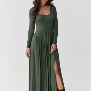 Robe de jour verte