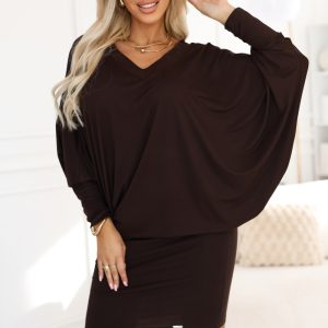 Robe de soirée brune