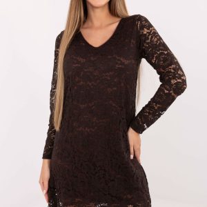 Robe de soirée brune