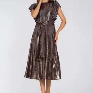 Robe de soirée brune