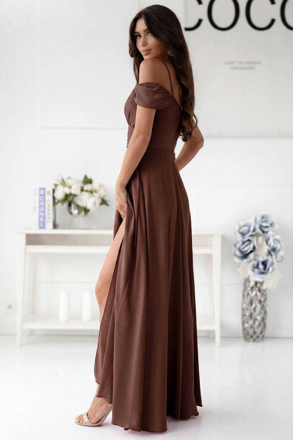 Robe longue brune – Image 2