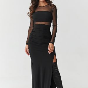 Robe longue noire