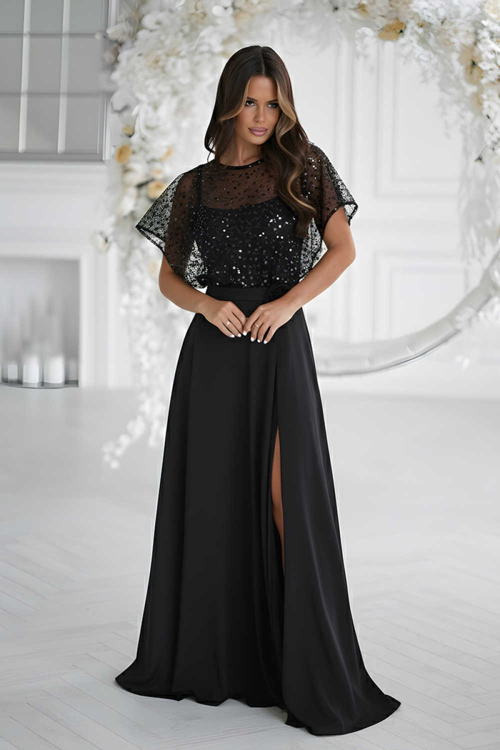 Robe longue noire