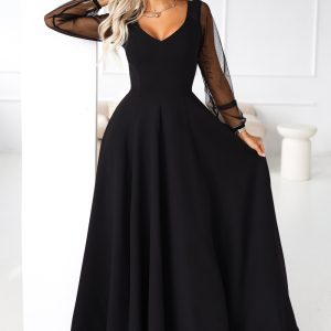 Robe longue noire