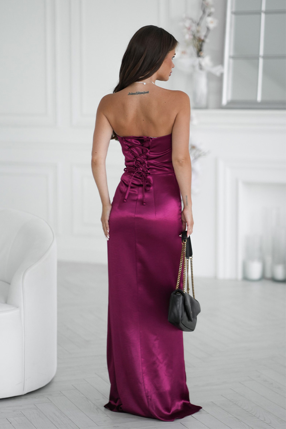 Robe longue rouge – Image 3