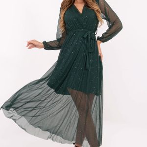 Robe longue verte
