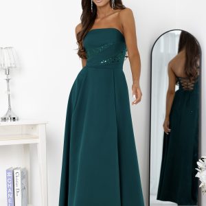 Robe longue verte