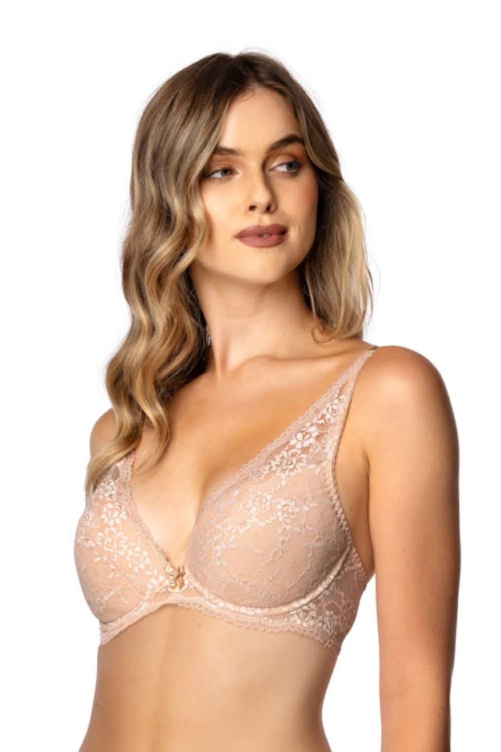 Soutien-gorge push up beige – Image 3