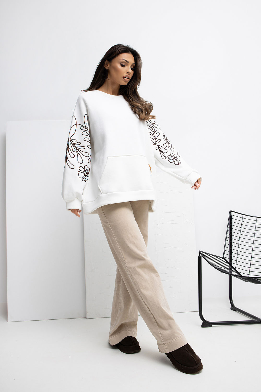 Sweatshirt beige – Image 2