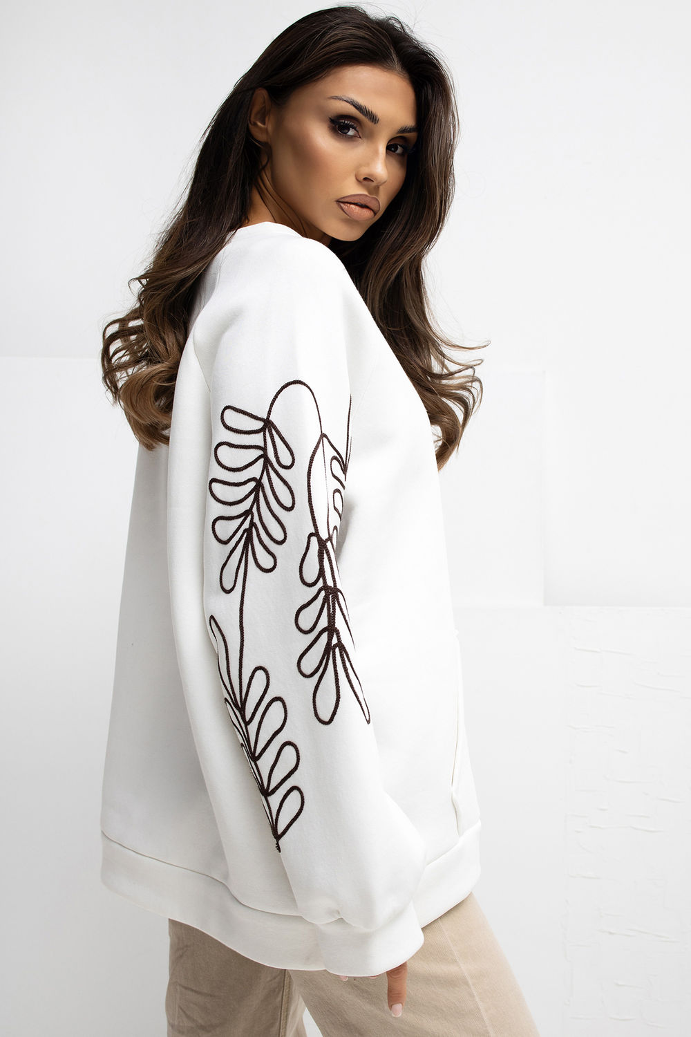 Sweatshirt beige – Image 4