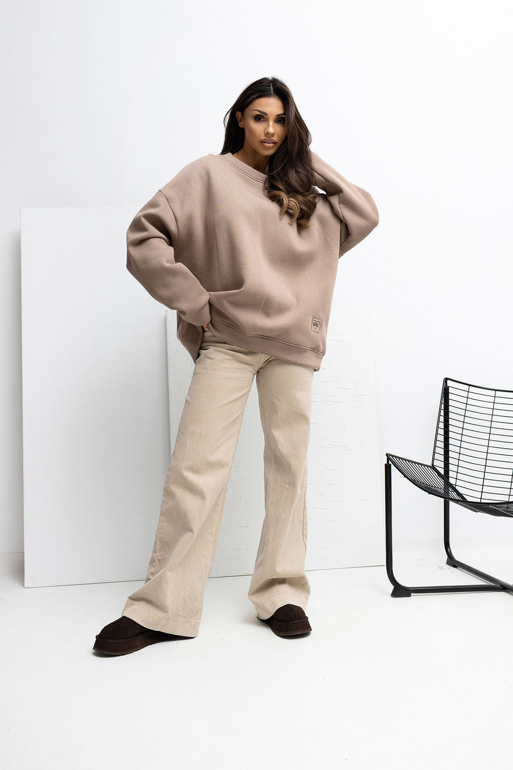 Sweatshirt beige – Image 2