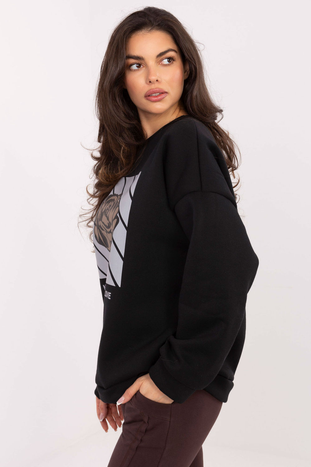 Sweatshirt noir – Image 2