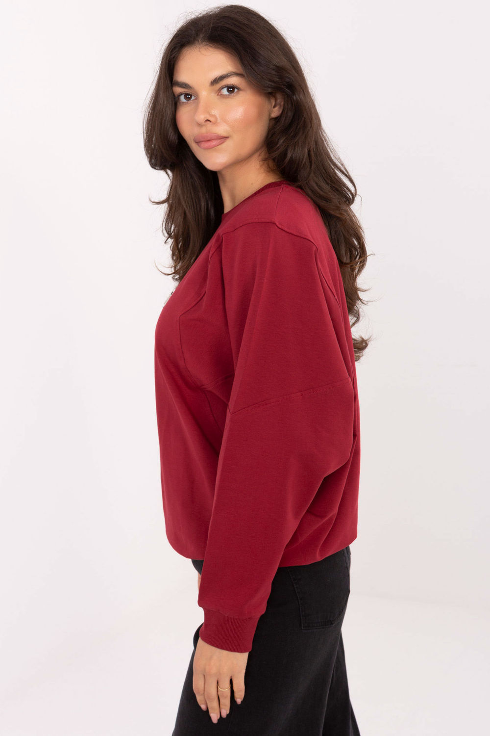 Sweatshirt rouge – Image 2