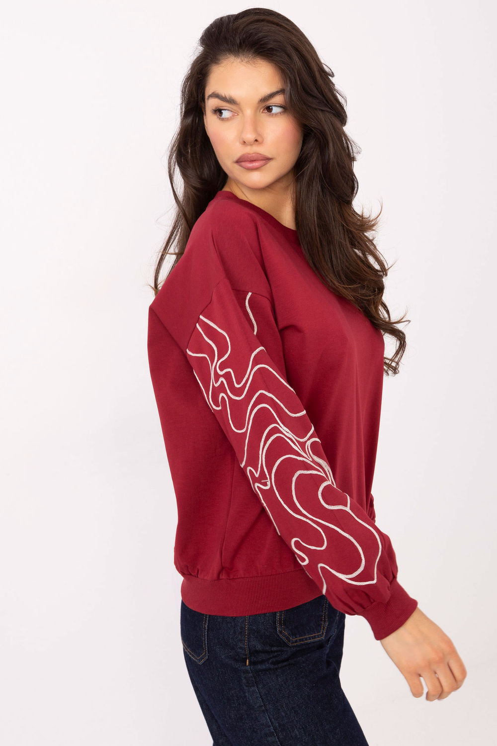 Sweatshirt rouge – Image 2