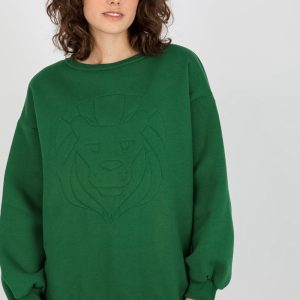 Sweatshirt vert