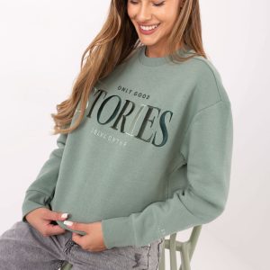 Sweatshirt vert