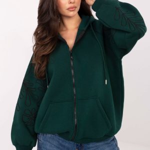 Sweatshirt vert