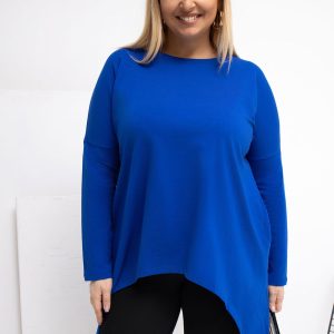Tunique grande taille bleu