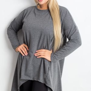 Tunique grande taille gris