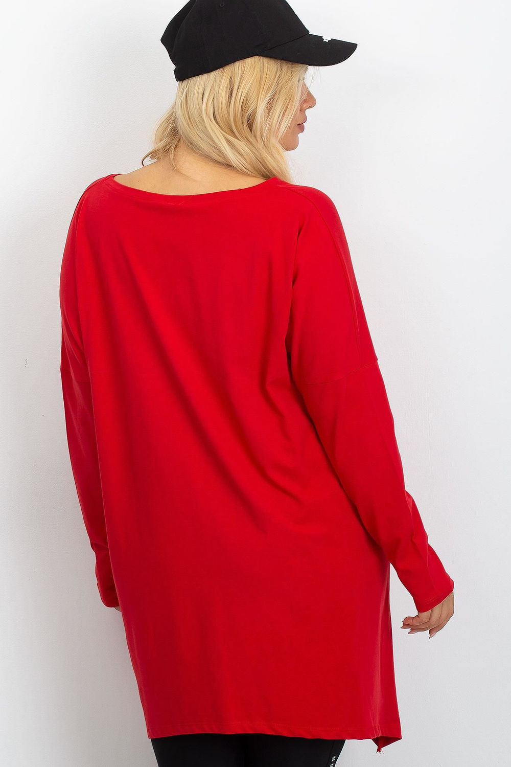 Tunique grande taille rouge – Image 4