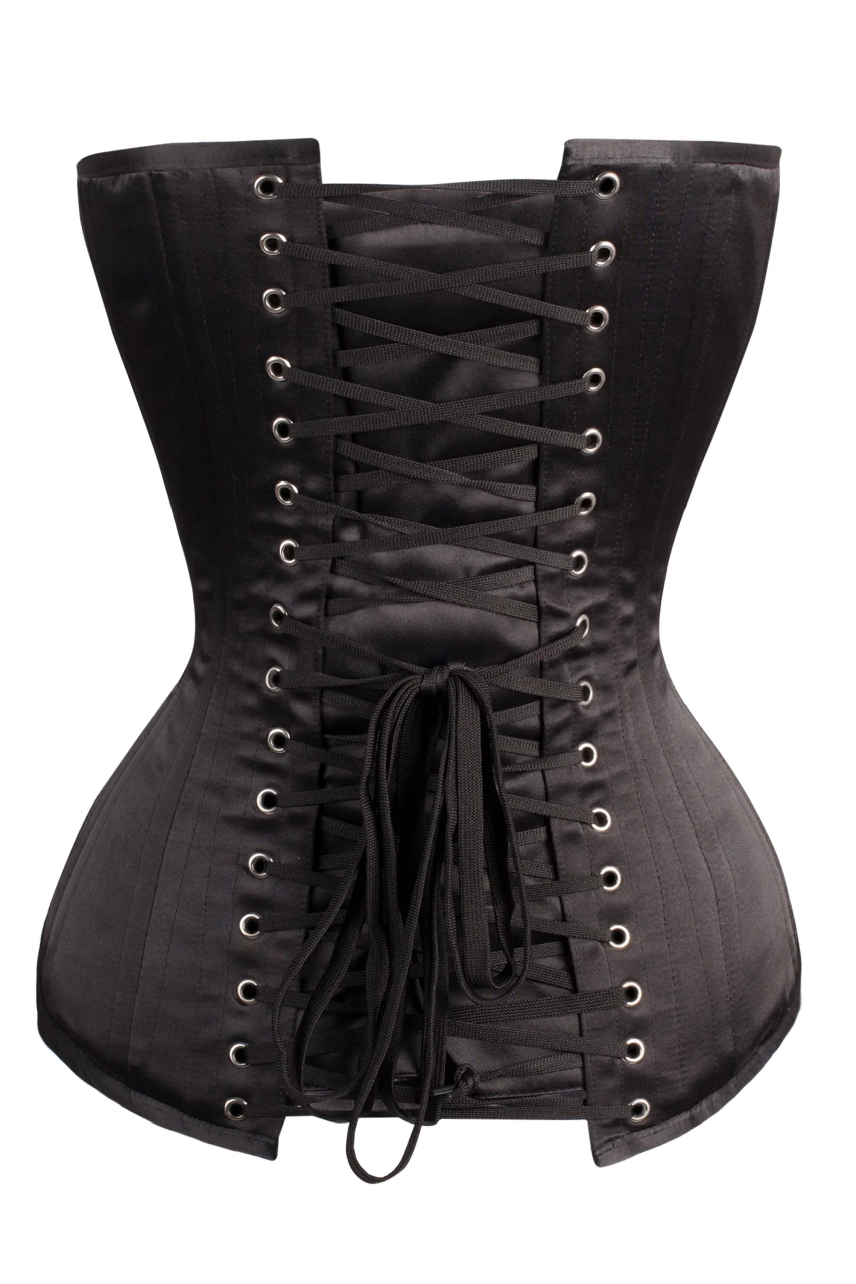 Corset Overbust bustier Expert Waist Training satin Noir – Image 5