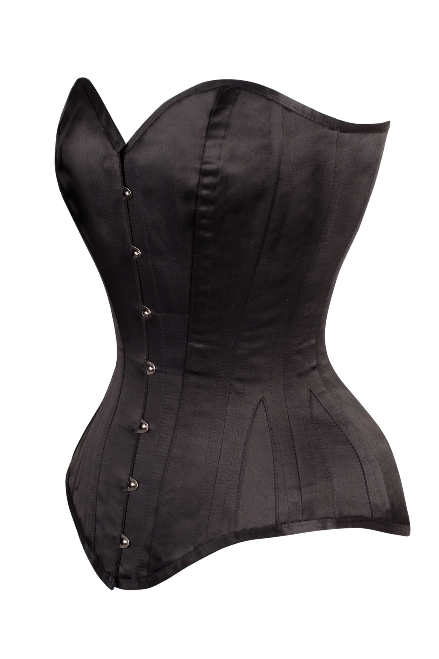 Corset Overbust bustier Expert Waist Training satin Noir – Image 4
